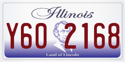 IL license plate Y602168