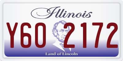 IL license plate Y602172