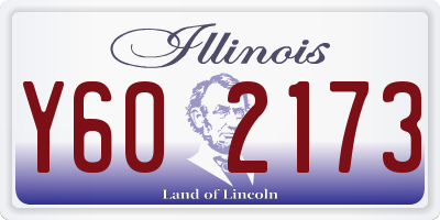 IL license plate Y602173