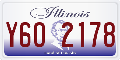 IL license plate Y602178