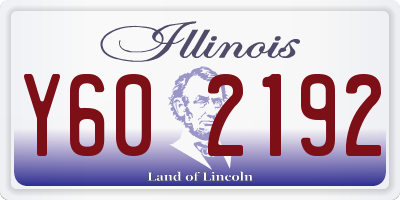 IL license plate Y602192