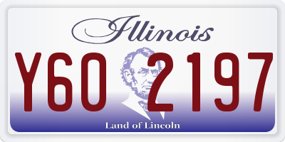 IL license plate Y602197