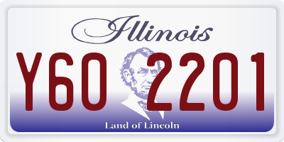 IL license plate Y602201