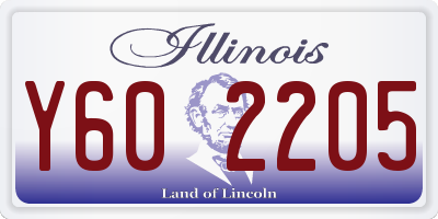 IL license plate Y602205