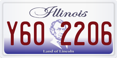 IL license plate Y602206