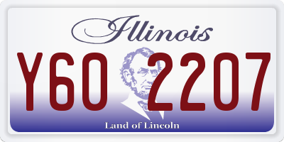 IL license plate Y602207