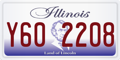 IL license plate Y602208