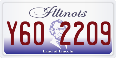 IL license plate Y602209