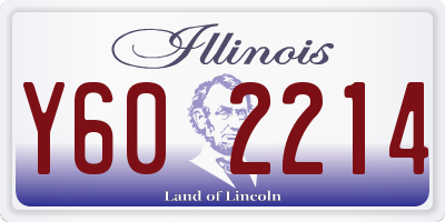 IL license plate Y602214