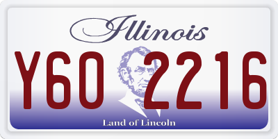IL license plate Y602216