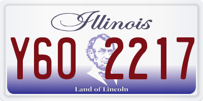 IL license plate Y602217