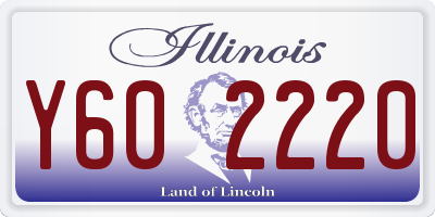 IL license plate Y602220