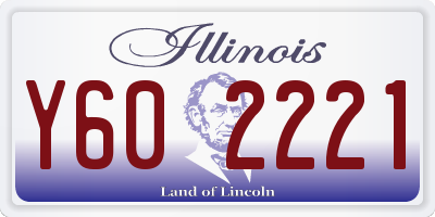 IL license plate Y602221