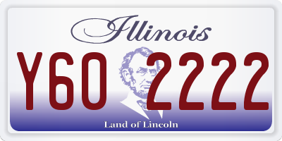 IL license plate Y602222