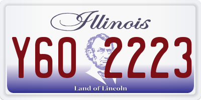 IL license plate Y602223