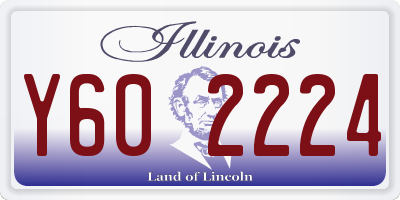 IL license plate Y602224