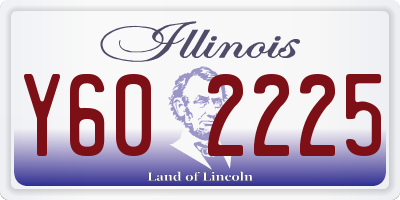 IL license plate Y602225