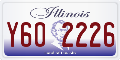 IL license plate Y602226