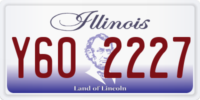 IL license plate Y602227