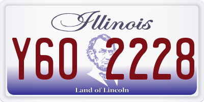 IL license plate Y602228