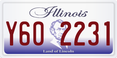 IL license plate Y602231