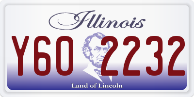 IL license plate Y602232