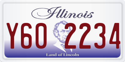 IL license plate Y602234