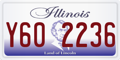 IL license plate Y602236