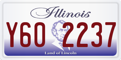 IL license plate Y602237