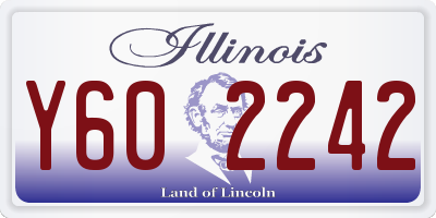 IL license plate Y602242