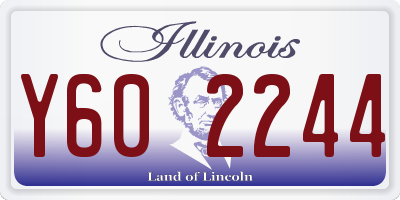 IL license plate Y602244