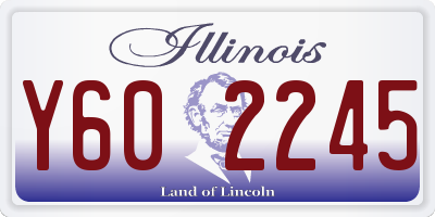 IL license plate Y602245