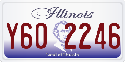 IL license plate Y602246