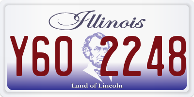 IL license plate Y602248