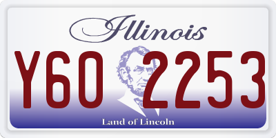 IL license plate Y602253