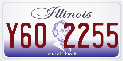IL license plate Y602255