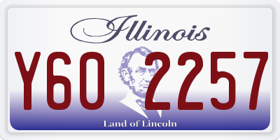 IL license plate Y602257