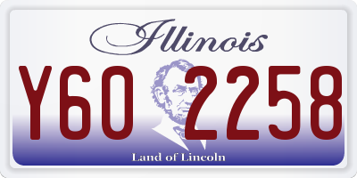 IL license plate Y602258