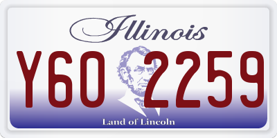 IL license plate Y602259