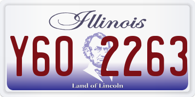 IL license plate Y602263