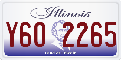 IL license plate Y602265