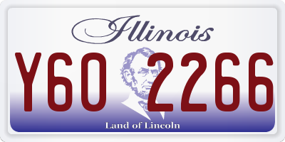 IL license plate Y602266
