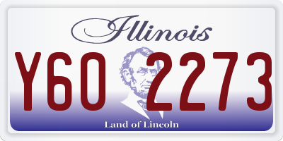 IL license plate Y602273