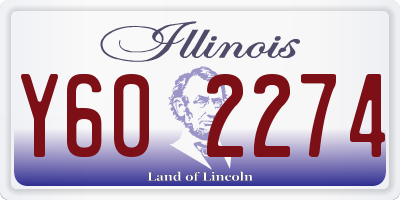 IL license plate Y602274