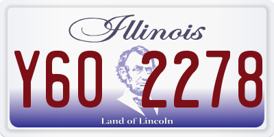 IL license plate Y602278