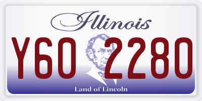 IL license plate Y602280