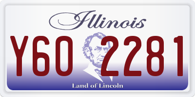 IL license plate Y602281