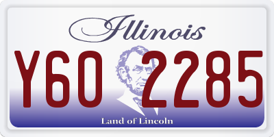 IL license plate Y602285
