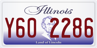 IL license plate Y602286