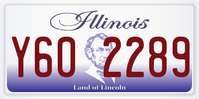 IL license plate Y602289